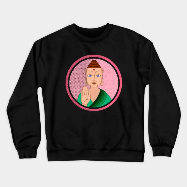 Tibetan Buddha Crewneck Sweatshirt by DiegoCarvalho